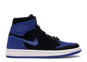 Jordan 1 Retro High Flyknit Royal (GS) Black/Game Royal-White (919702-006)