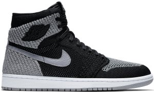 Jordan 1 Retro High Flyknit Shadow Black/Wolf Grey-White (919704-003)