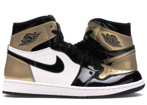 Jordan  1 Retro High Gold Top 3 Black/Black-Metallic Gold (861428-001)