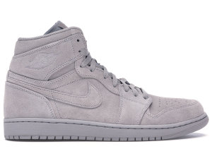 Jordan 1 Retro High Grey Suede Wolf Grey/Wolf Grey (332550-031)