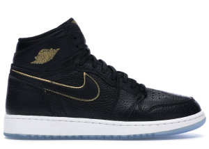 Jordan  1 Retro High City of Flight (GS) Black/Metallic Gold-Summit White (575441-031)
