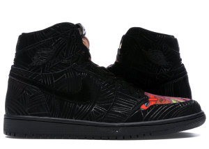 Jordan 1 Retro High Los Primeros Black/Black-Multi-Color (AH7739-001)