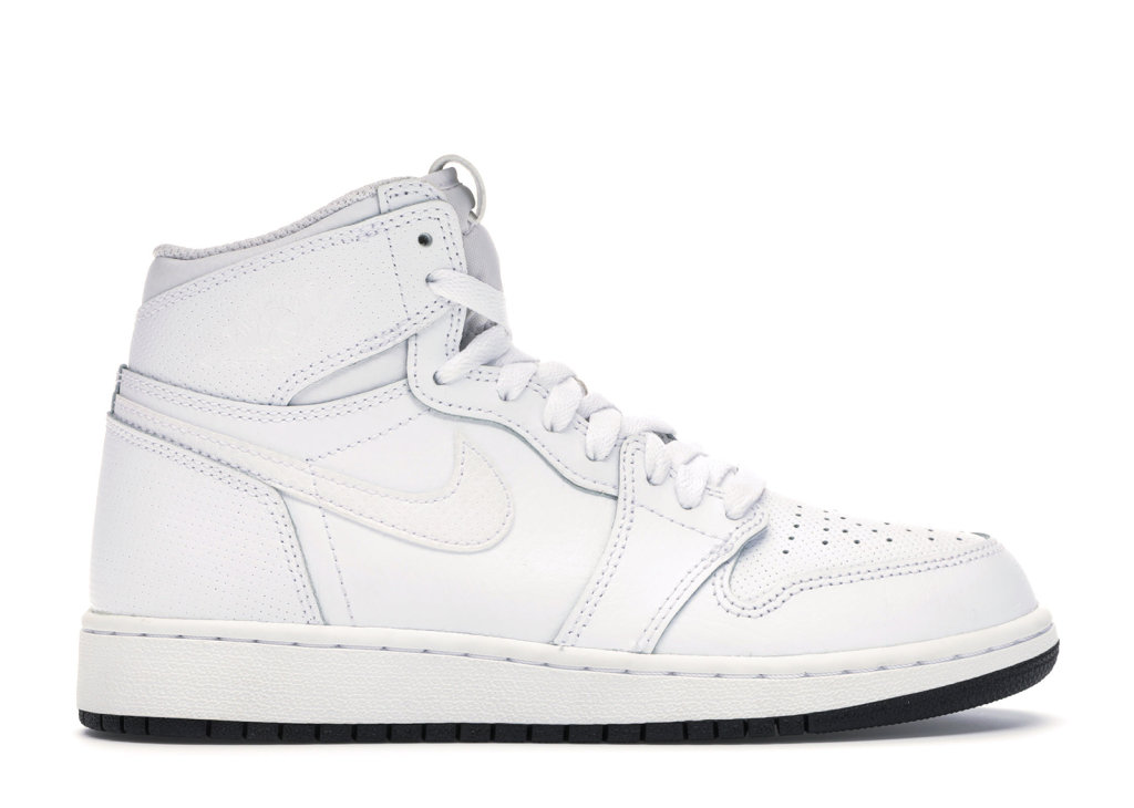 Jordan 1 Retro High Perforated White (GS) White/Black-White (575441-100)