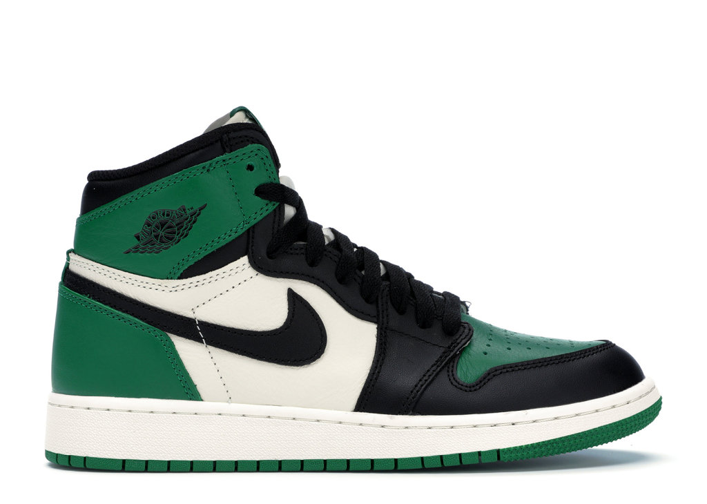 Jordan 1 Retro High Pine Green (GS) Pine Green/Sail-Black (575441-302)
