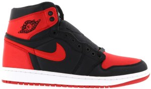 Jordan 1 Retro High Satin Banned (Promo Sample) Black/University Red-White (999999999)