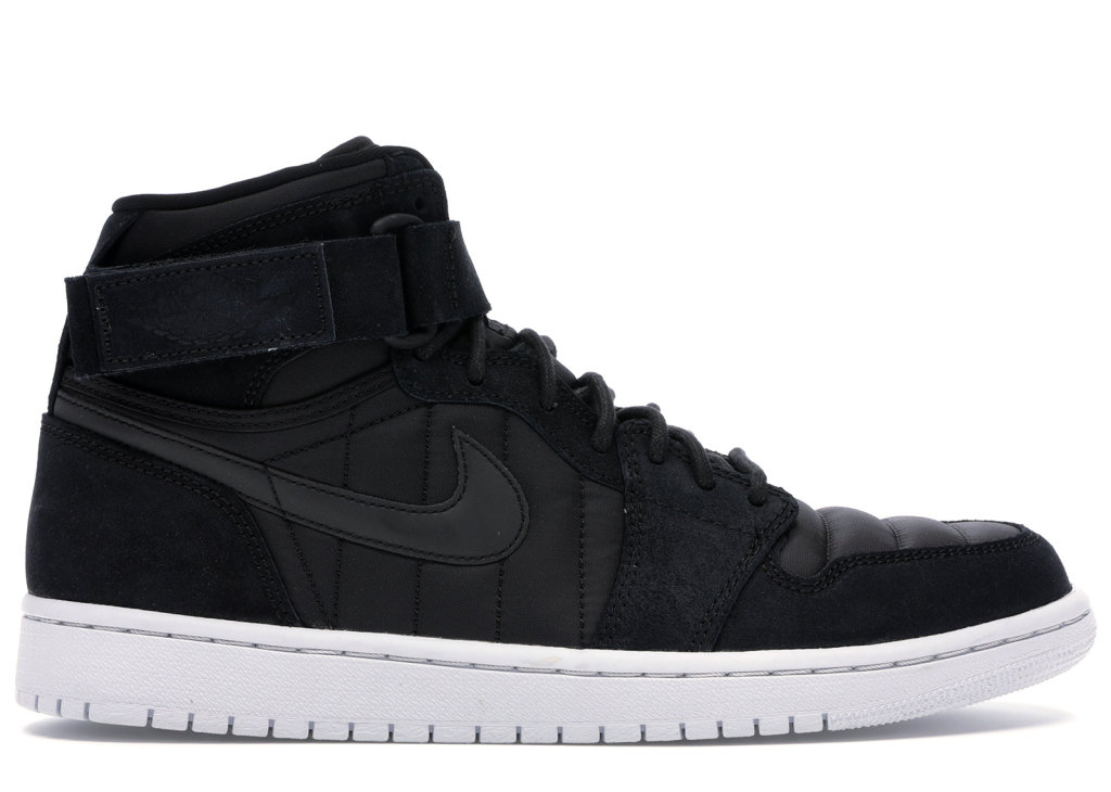 Jordan 1 Retro High Strap Black Anthracite Black/Pure Platinum-Anthracite (342132-004)