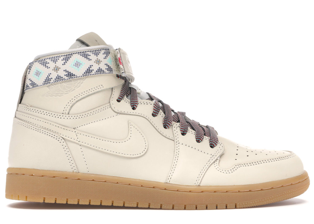 Jordan 1 Retro High Strap N7 Light Cream/Light Cream-Gum Yellow-Emerald Rise (AR4410-207)