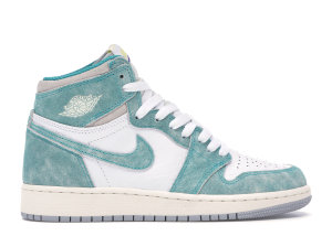 Jordan  1 Retro High Turbo Green (GS) Turbo Green/Sail-White-Light Smoke Grey (575441-311)