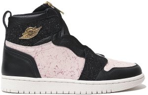 Jordan 1 Retro High Zip Silt Red (W) Black/Metallic Gold-Phantom-Silt Red (AQ3742-001)