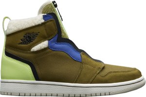 Jordan  1 Retro High Zip Utility Pack (W) Olive Flak/Black-Volt Glow-Beach (AV3723-300)