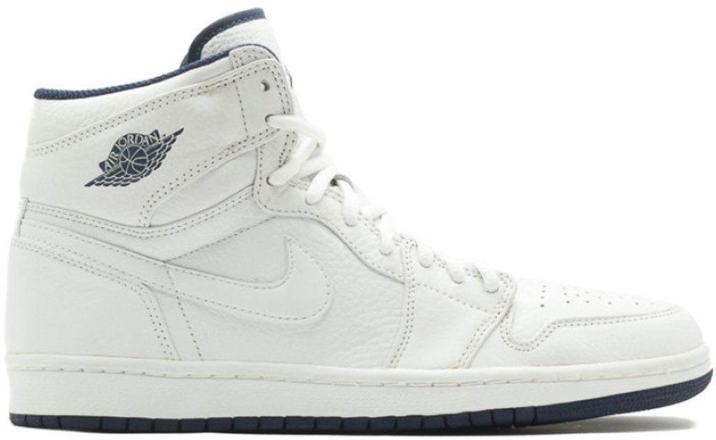 Jordan 1 Retro Japan White (2001) White/White-Midnight Navy (136060-111)