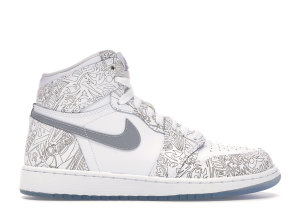 Jordan 1 Retro Laser (GS) White/Metallic Silver (705290-100)