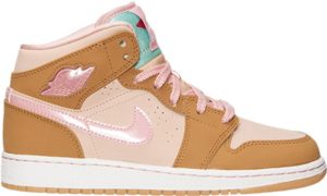 Jordan 1 Retro Lola Bunny (GS) Wheat/Pink Glaze-Shimmer (724072-730)
