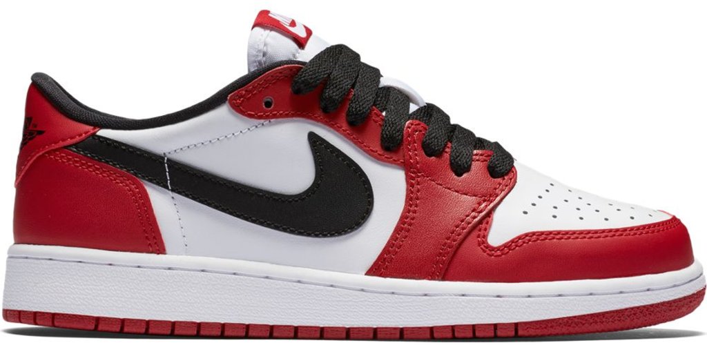 Jordan 1 Retro Low Chicago 2016 (GS) Varsity Red/Black-White (709999-600)