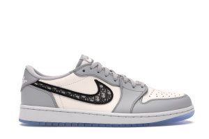 Jordan  1 Retro Low Dior Grey/Black-Sail (CN8608 002)