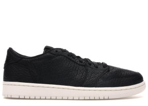 Jordan  1 Retro Low Swooshless Black Black/Black-Sail (848775-005)