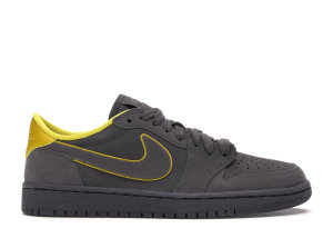 Jordan 1 Retro Low Thunder Grey (W) Thunder Grey/Bright Citron-White (AQ0828-017)