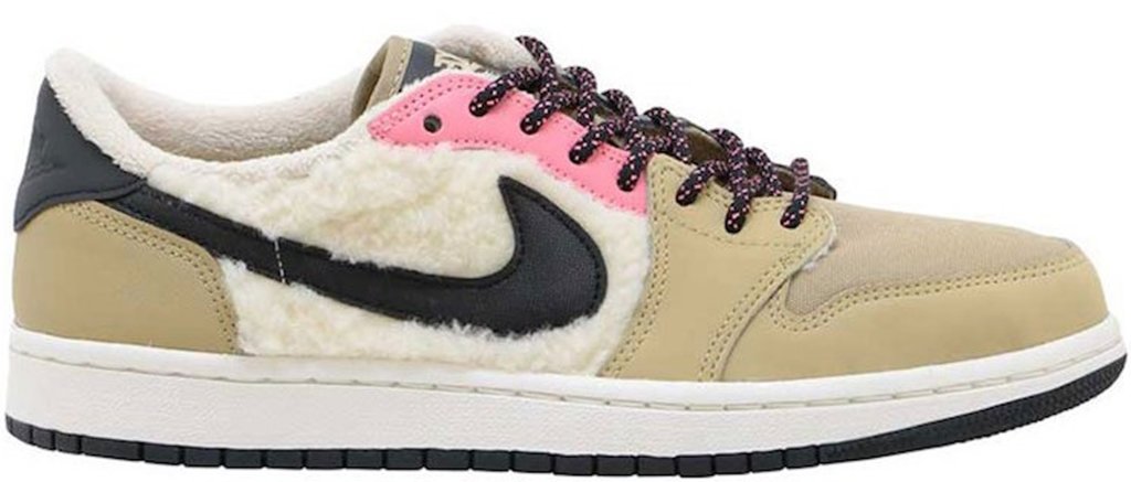 Jordan 1 Retro Low Utility Pack (W) Parachute Beige/Black-Beach-Lava Glow (AQ0828-200)