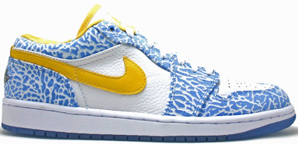 Jordan 1 Retro Low West Coast White/Varsity Maize-University Blue (309192-172)