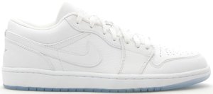 Jordan 1 Retro Low White (2004) White/White-Metallic Silver (309192-111)