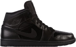 Jordan 1 Retro Mid Black Black/Black/Black (554724-030)