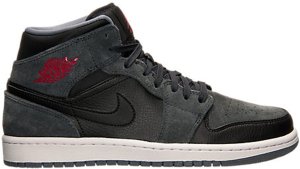Jordan 1 Retro Mid Black Gym Red Anthracite Black/Gym Red-Anthracite-Cool Grey (554724-018)