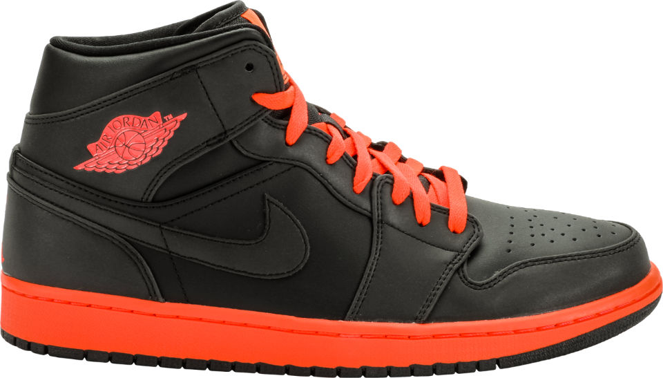 Jordan 1 Retro Mid Black Infrared Black/Infrared 23 (554724-043)
