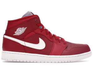 Jordan 1 Retro Mid Gym Red White Gym Red/White-White (554724-600)