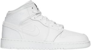 Jordan 1 Retro Mid White 2017 (GS) White/Black-White (554725-110)