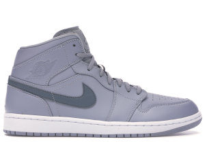 Jordan 1 Retro Mid Wolf Grey Cool Grey Wolf Grey/Cool Grey-White (554724-033)