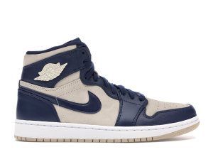Jordan 1 Retro Premium Midnight Navy Light Cream (W) Midnight Navy/Light Cream-White (AQ9131-401)