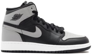 Jordan 1 Retro Shadow 2013 (GS) Black/Soft Grey (575441-014)