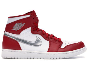 Jordan 1 Retro Silver Medal Gym Red/Metallic Silver-White (332550-602)