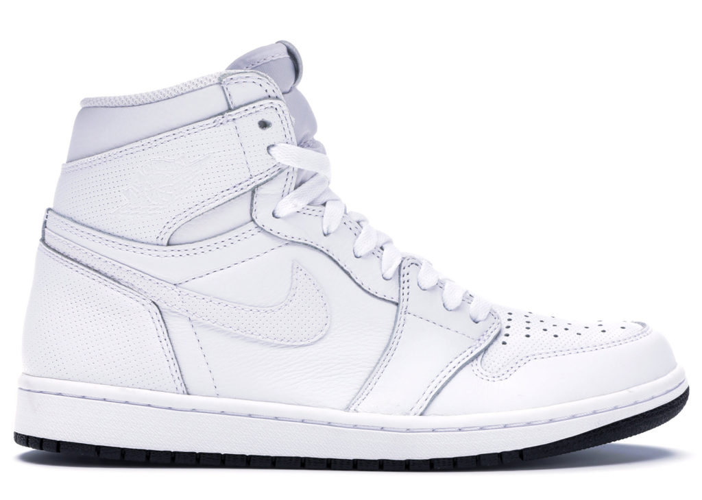 Jordan 1 Retro White Perforated White/Black-White (555088-100)