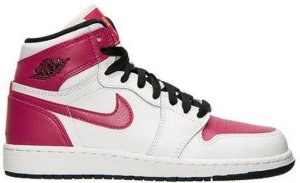 Jordan 1 Retro White Sport Fuchsia (GS) White/Sport Fuchsia/Black (332148-108)