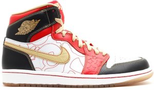 Jordan 1 Retro XQ (2013) Black/Gold Dust-Sport Red-White (555088-040)