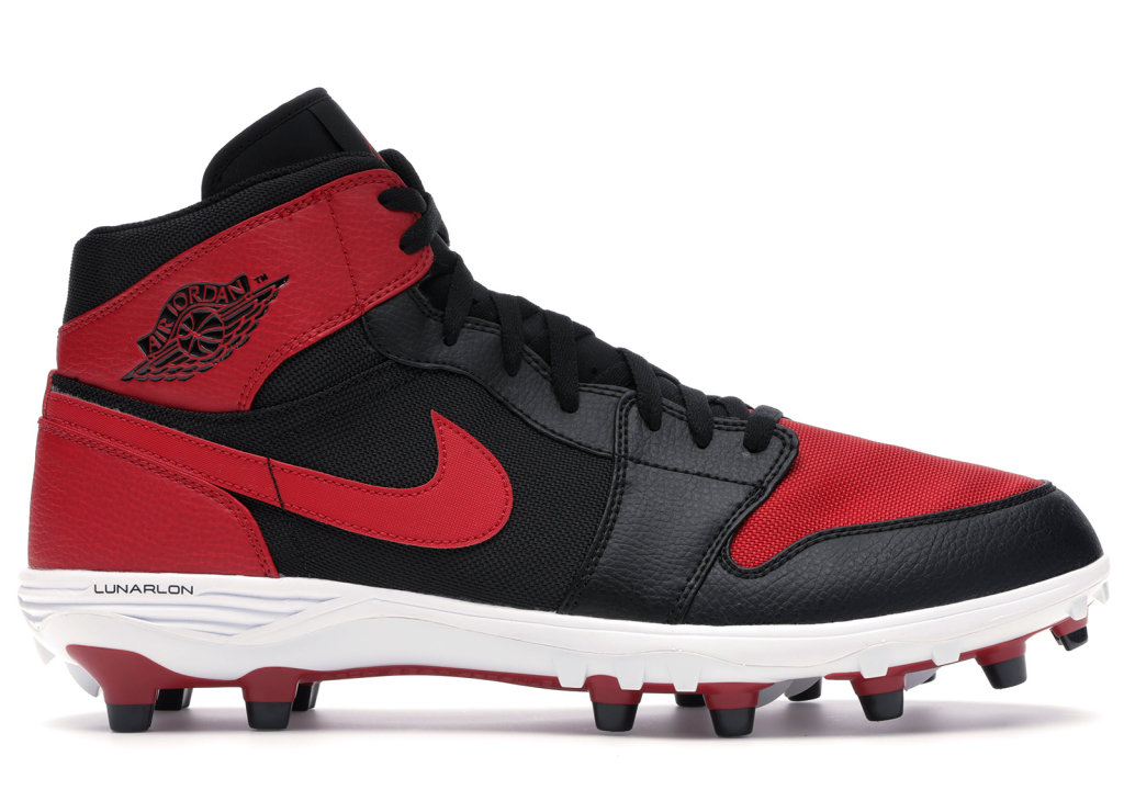 Jordan 1 TD Mid Bred Black/Varsity Red-White-Varsity Red (AR5604-061)