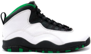 Jordan  10 OG Seattle Supersonics White/Black/Kelly Green (130209-106)