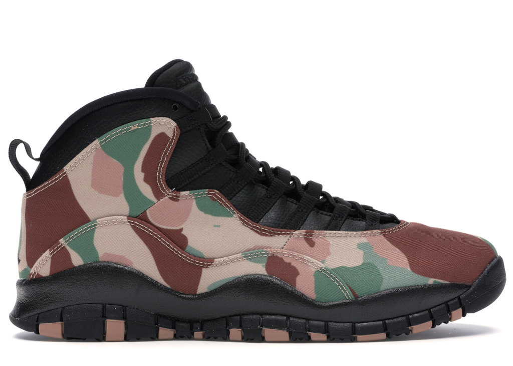 Jordan 10 Retro Duck Camo Rattan/Black-Black-Dusted Clay (310805-200)