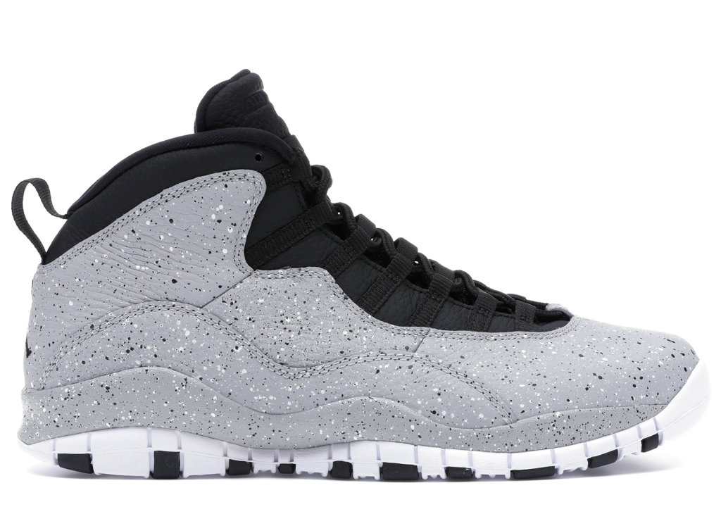 Jordan 10 Retro Light Smoke Grey Light Smoke Grey/Black-University Red-White (310805-062)