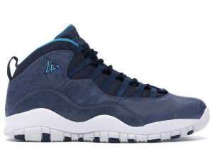Jordan 10 Retro Los Angeles Ocean Fog/Blue Lagoon-Midnight Navy (310805-404)