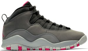 Jordan 10 Retro Rush Pink (GS) Dark Smoke Grey/Rush Pink-Black-Iron Grey (487211-006)