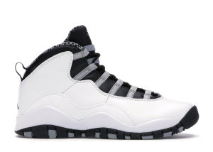 Jordan 10 Retro Steel (GS) White/Black-Light Stl Grey-Varsityy Red (310806-103)