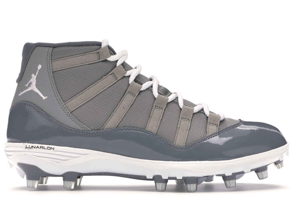 Jordan 11 Retro Cleat Cool Grey Medium Grey/White-Cool Grey (AO1561-003)
