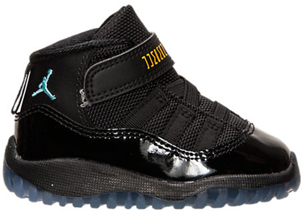 Jordan 11 Retro Gamma Blue (TD) Black/Gamma Blue-Black-Varsity Maize (378040-006)