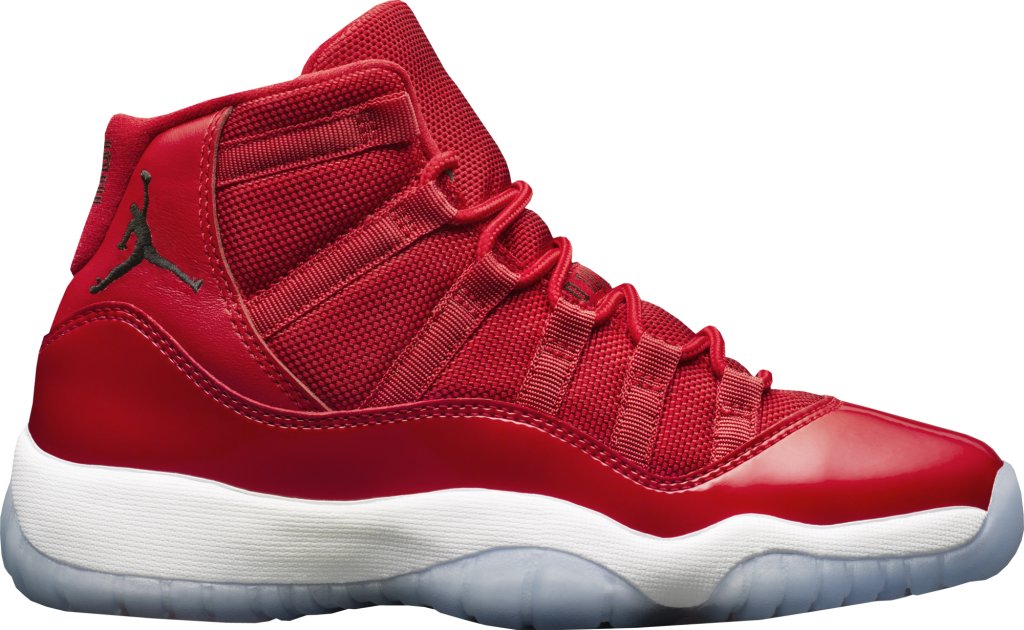 Jordan 11 Retro Win Like 96 (GS) Gym Red/Black-White (378038-623)