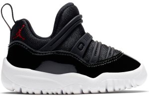 Jordan 11 Retro Little Flex 72-10 (TD) Black/White-Gym Red (BQ7102-002)