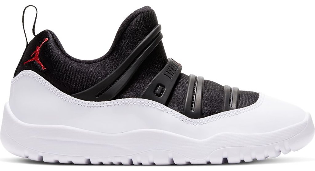 Jordan 11 Retro Little Flex Tuxedo (PS) Black/White-True Red (BQ7101-010)