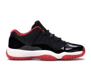 Jordan 11 Retro Low Bred (GS) Black/True Red-White (528896-012)