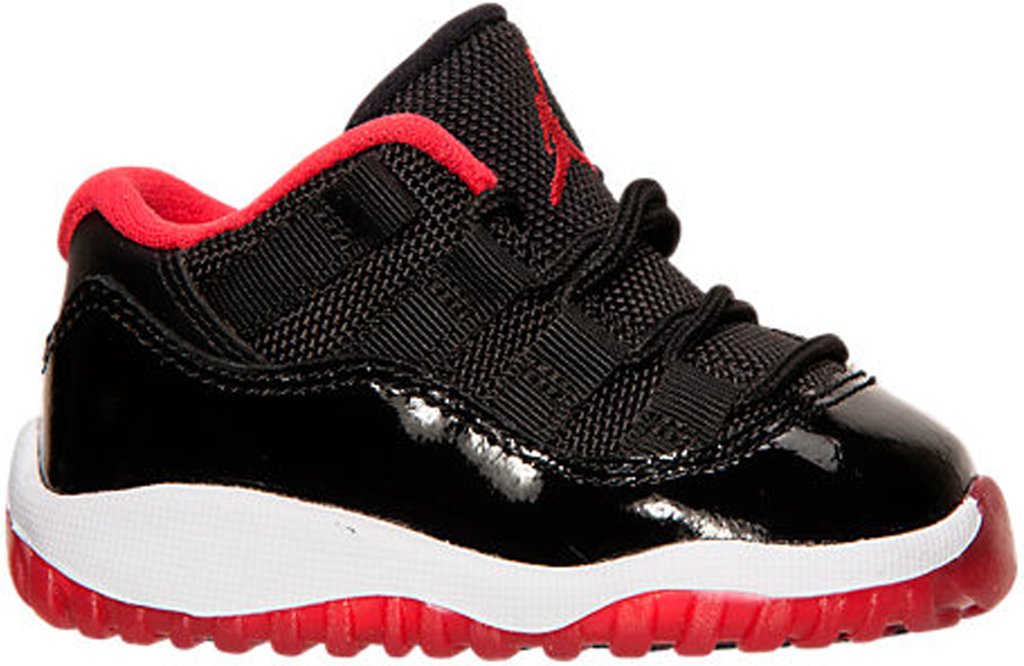 Jordan 11 Retro Low Bred (TD) Black/True Red-White (505836-012)